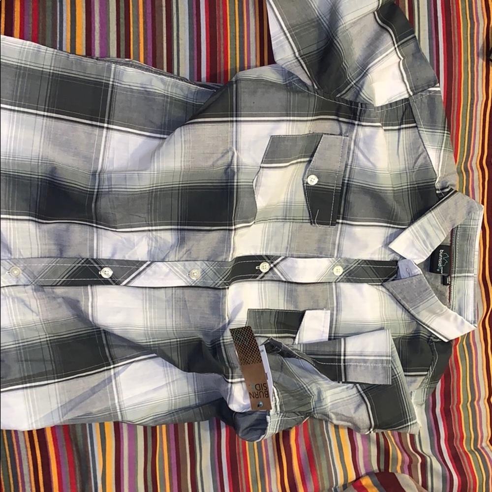Burnside button up shirt brand new with tags on it